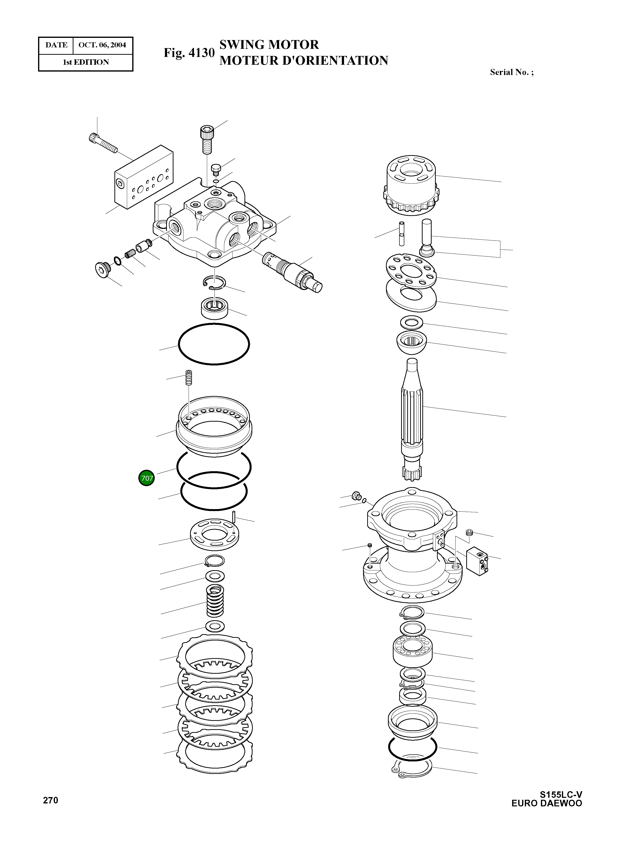 Кольцо уплотнительное (O-Ring) 214435 Komatsu