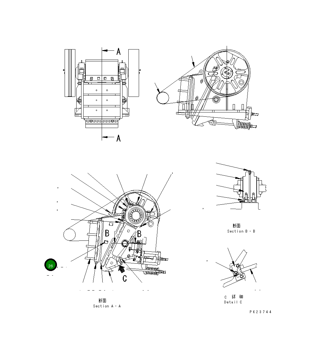 Болт KHJC-71023-35 Komatsu