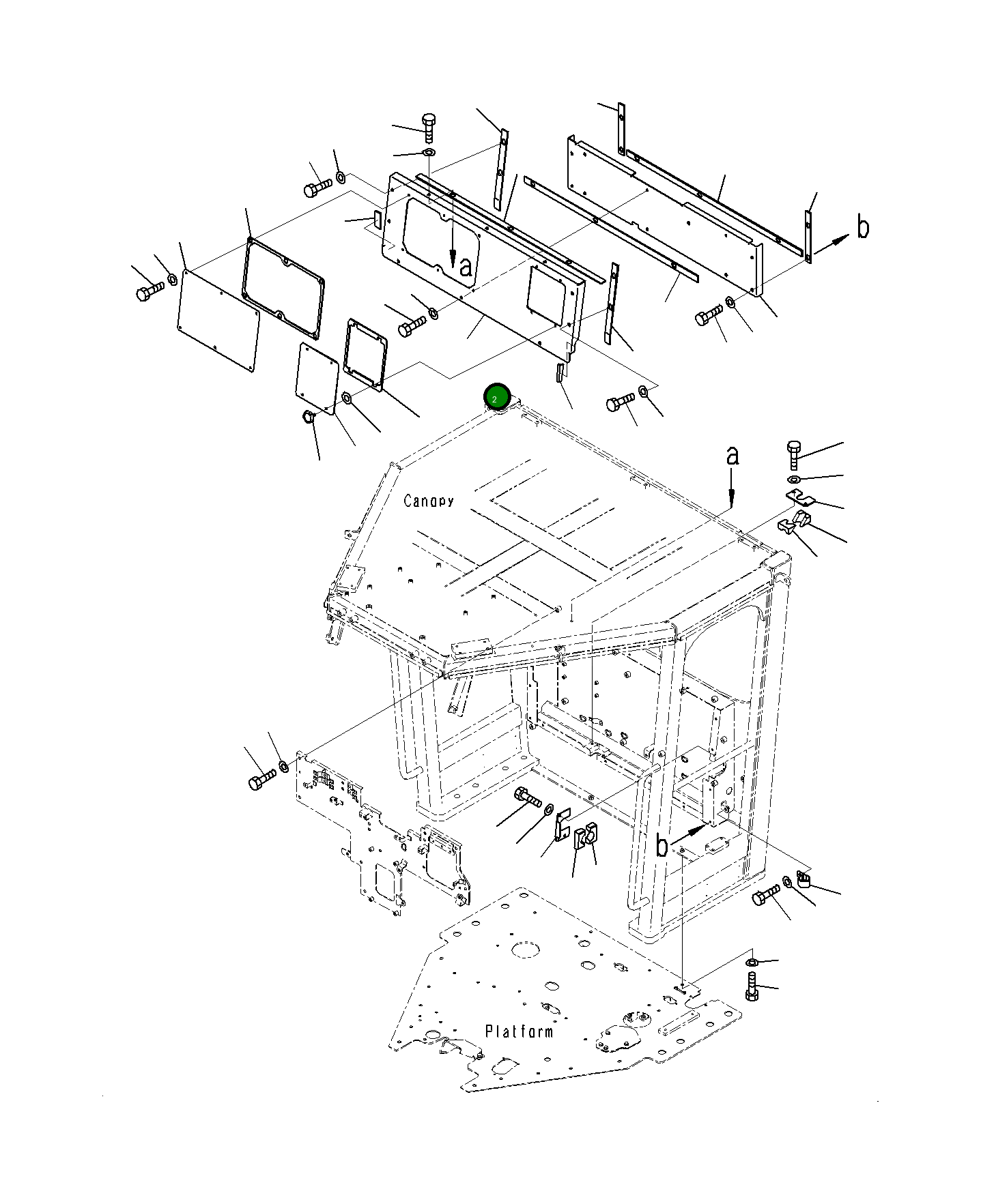Крышка 23H-957-1921 Komatsu