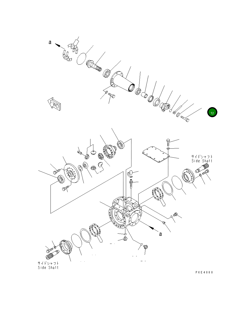 Болт 01010-61285 Komatsu
