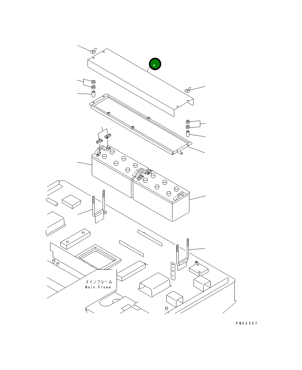 Крышка 262-06-73320  Komatsu