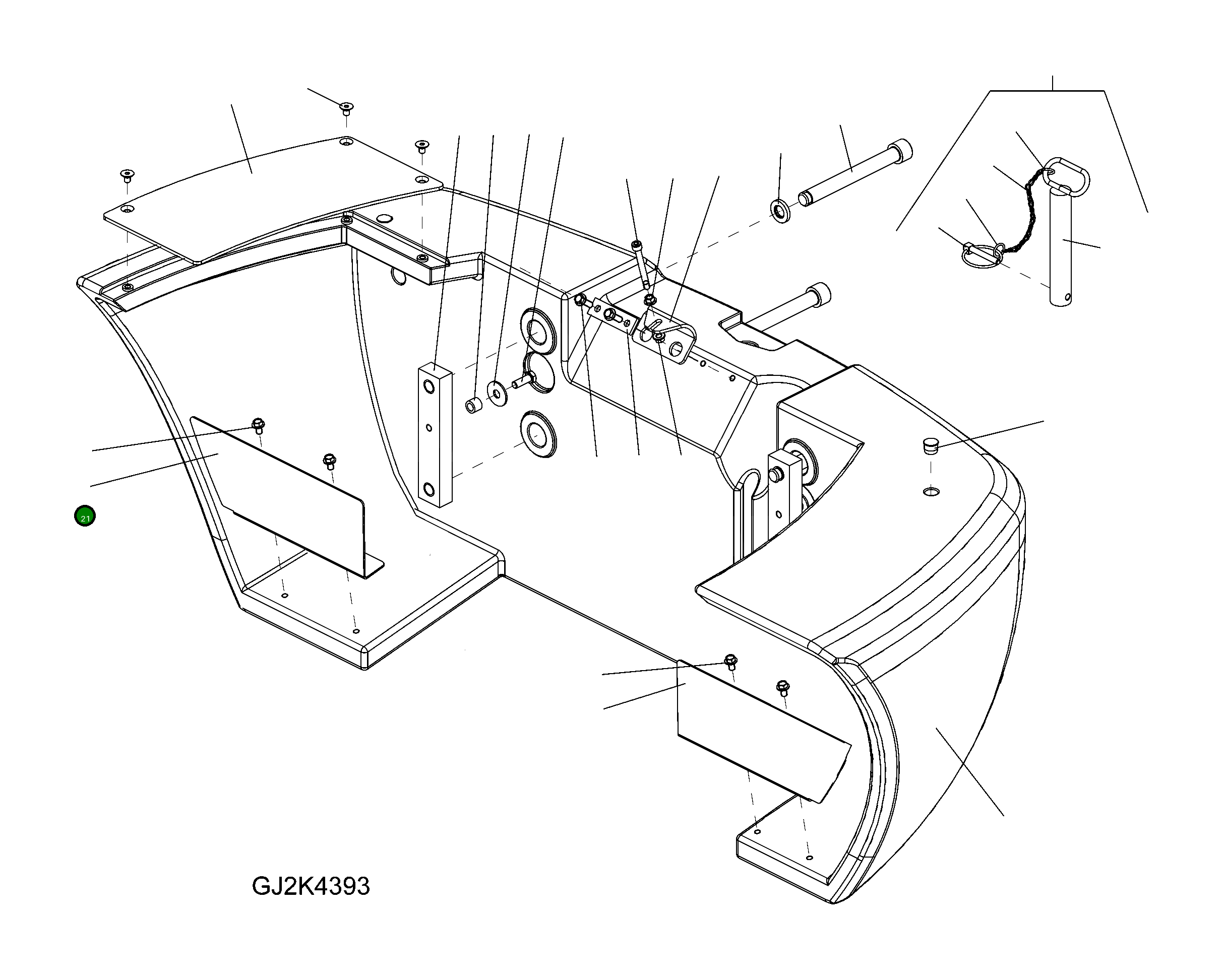 Крышка 42W-46-25A30  Komatsu