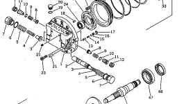 Вал TZ150A2002-0 Komatsu
