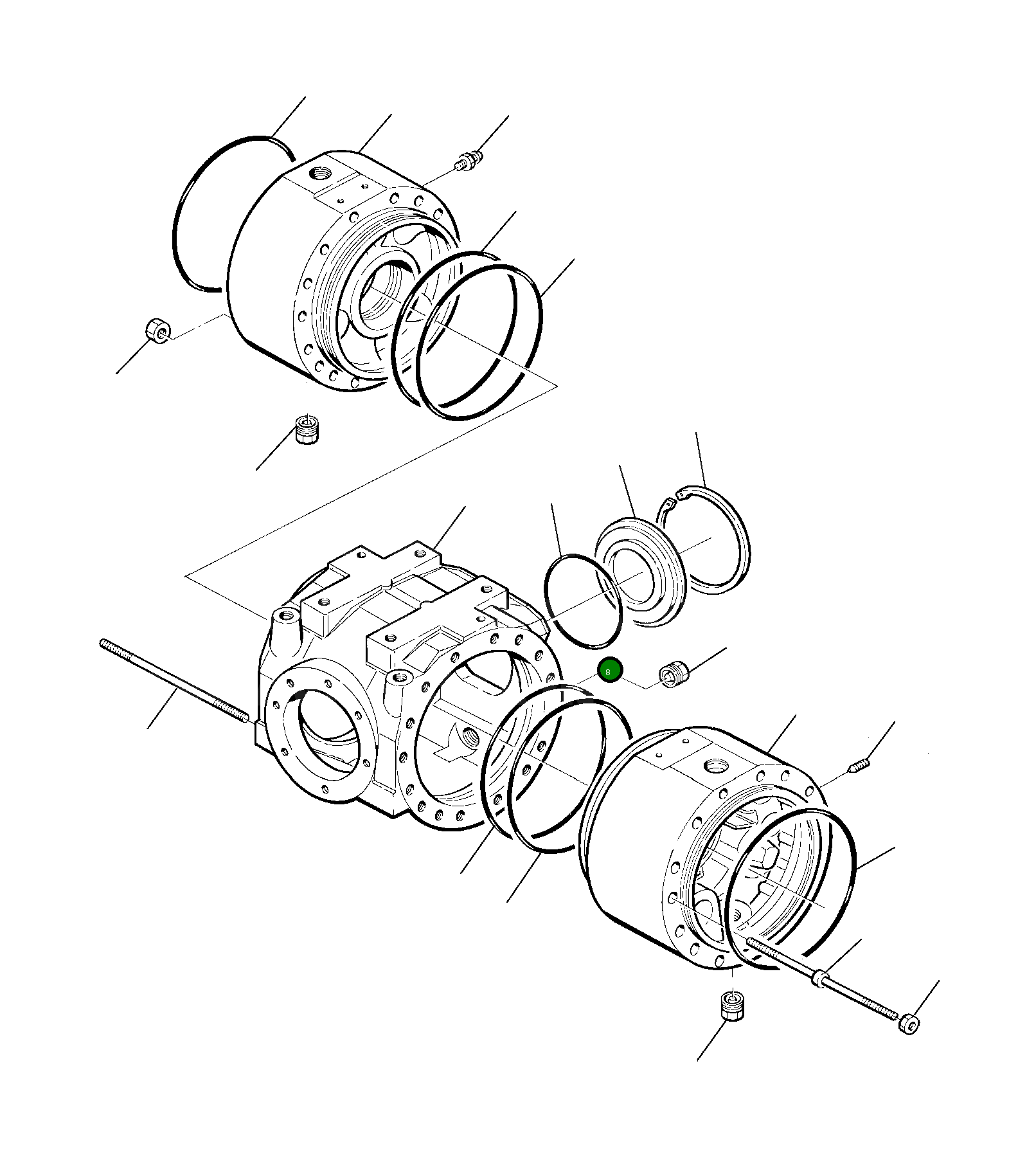 Кольцо уплотнительное (O-Ring) 855021046 Komatsu