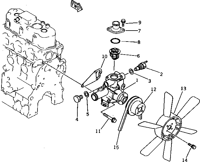 Болт YM26014-060142  Komatsu