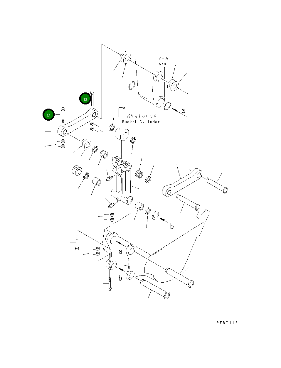 Болт 207-70-33170 Komatsu