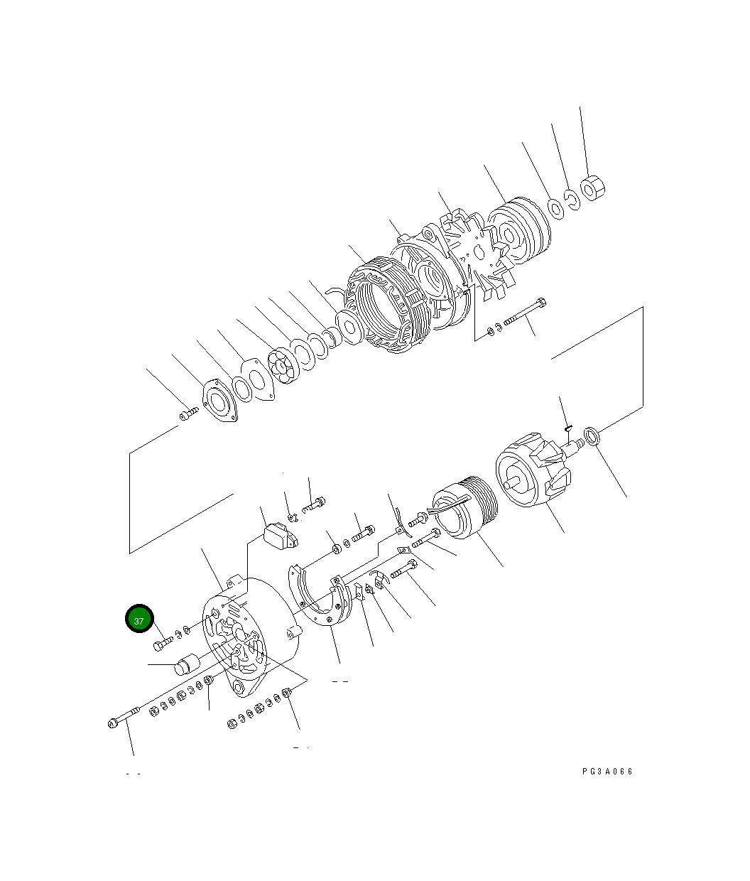 Болт KD0-0080-05102  Komatsu