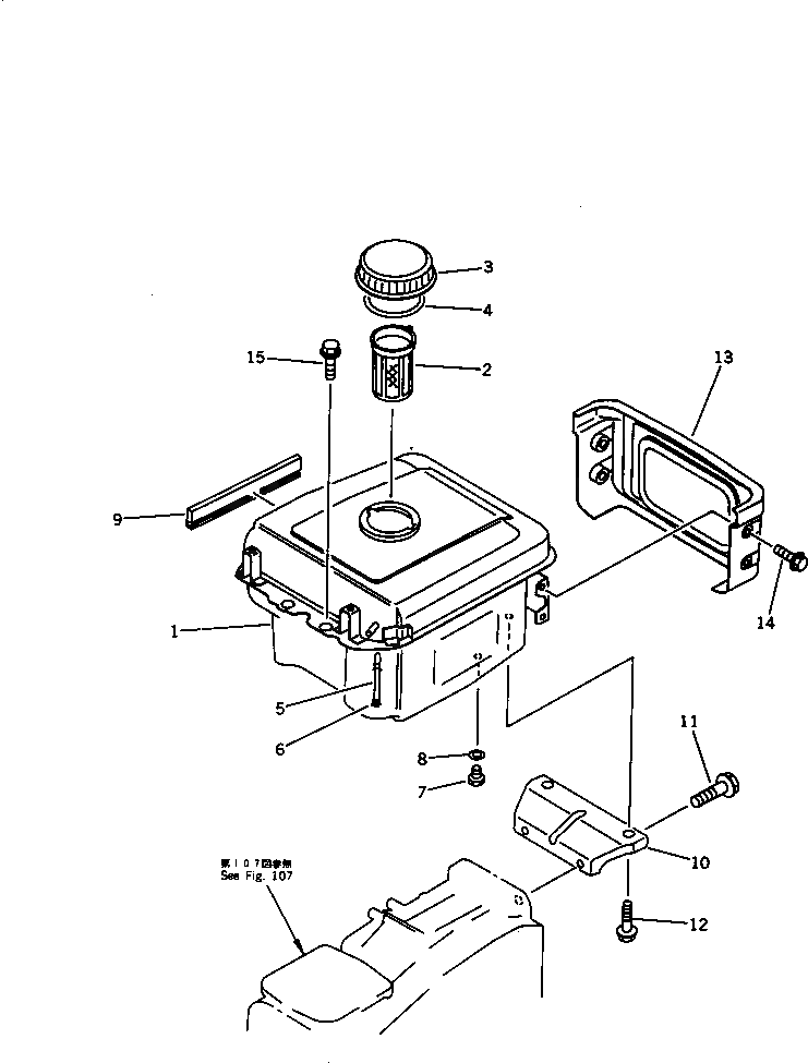 Болт YM26106-080322  Komatsu