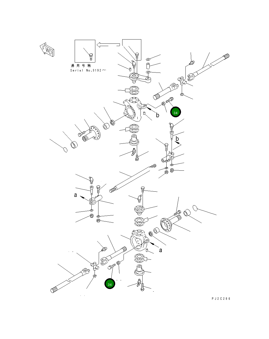 Болт 22X-22-13360 Komatsu
