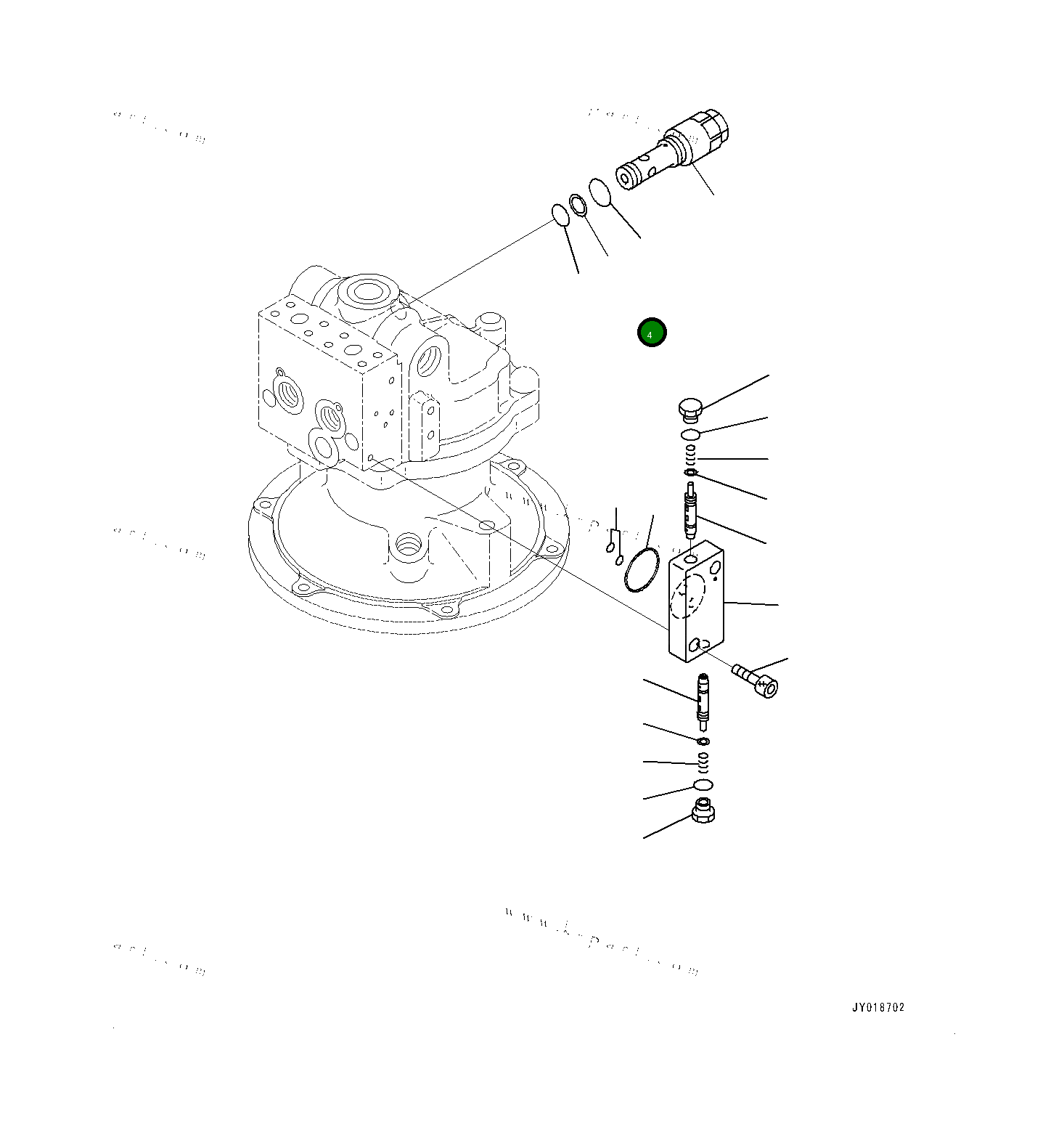 Кольцо уплотнительное (O-Ring) 0700263034 Komatsu