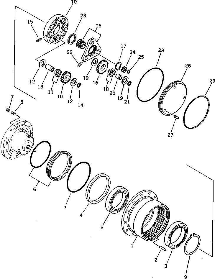 Кольцо уплотнительное (O-Ring) 20N-60-31770  Komatsu