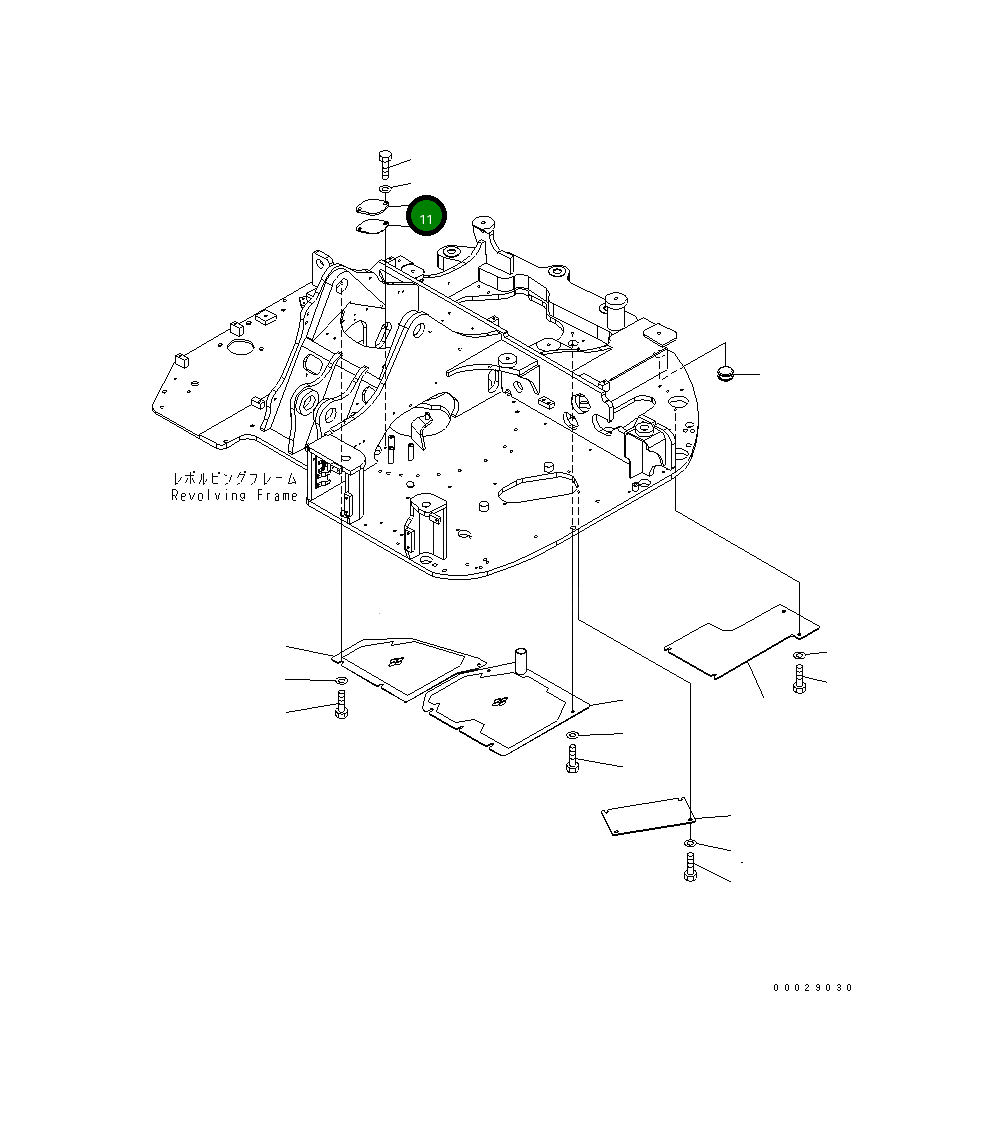 Крышка 21W-46-56160 Komatsu