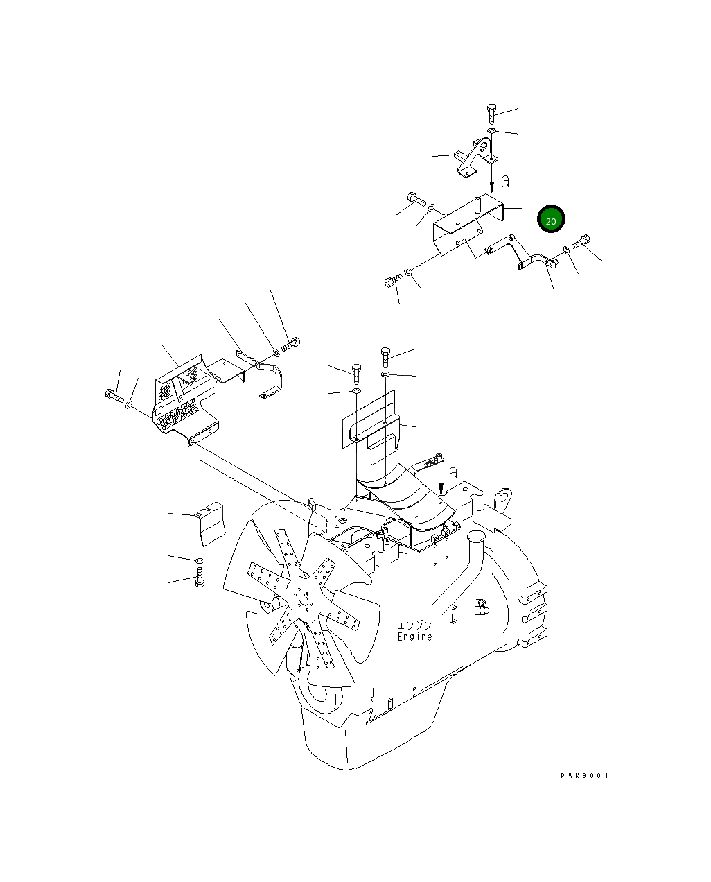 Крышка 134-01-61343 Komatsu