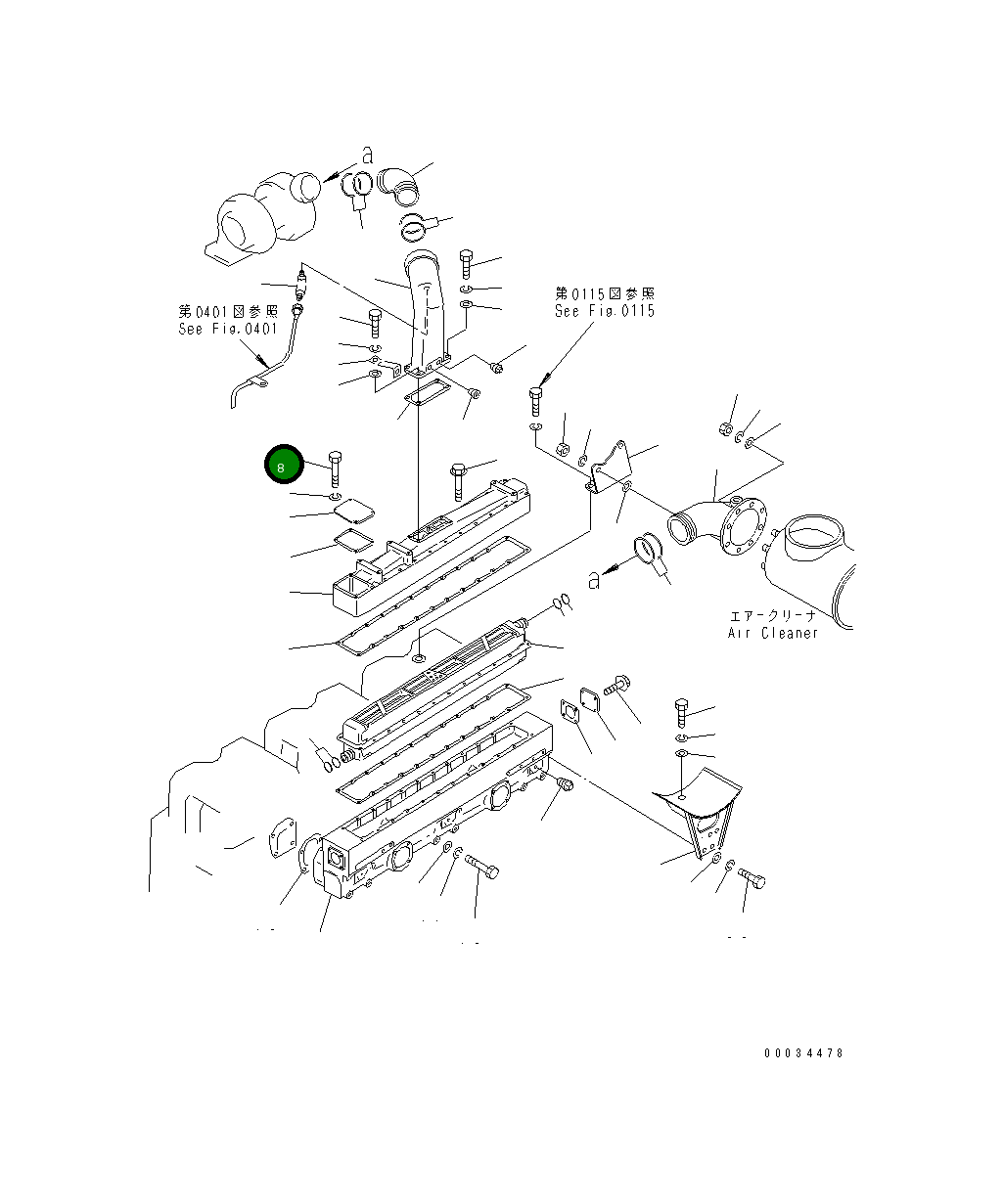 Болт 416-64-15600 Komatsu