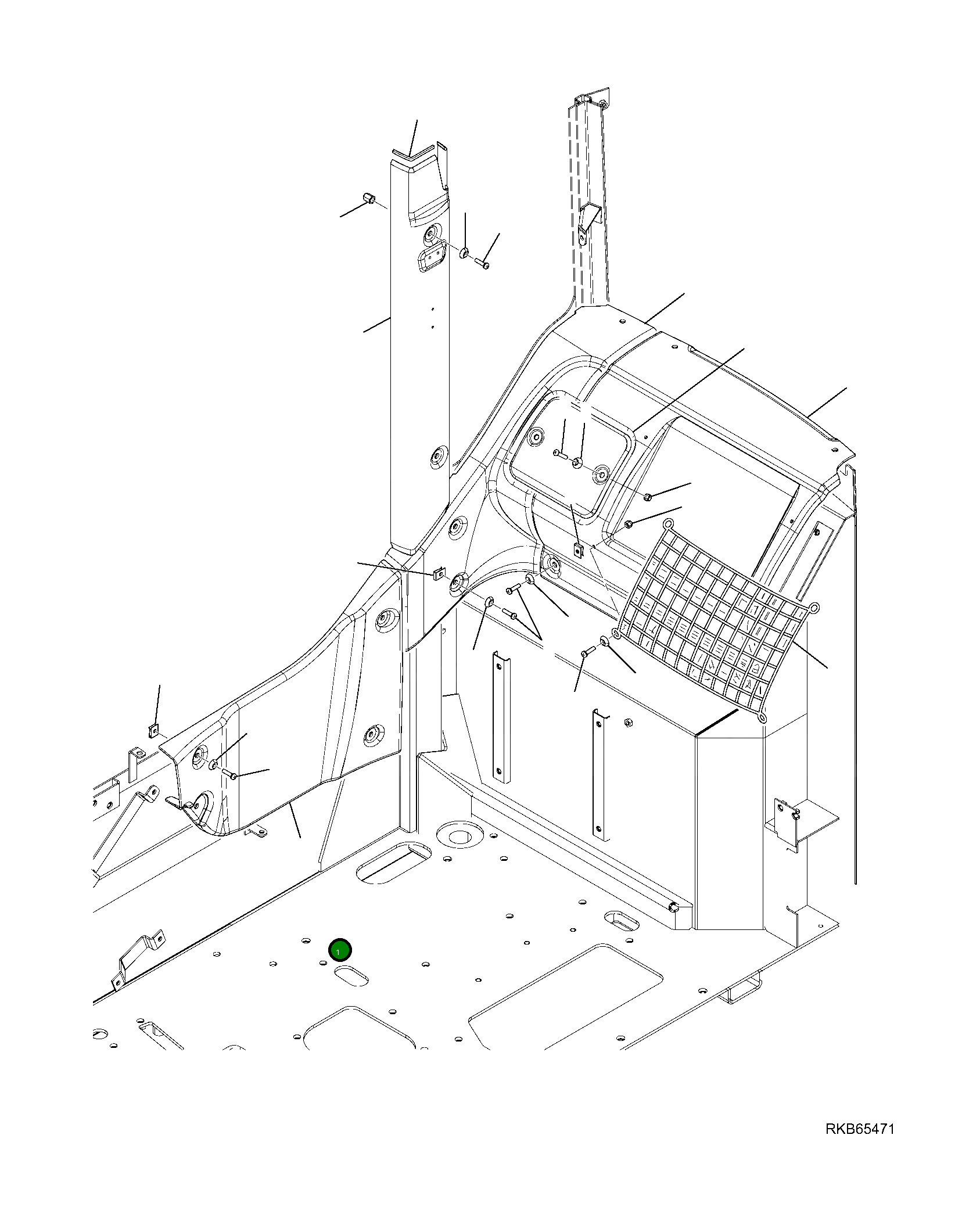 Крышка 21W-54-R1510  Komatsu