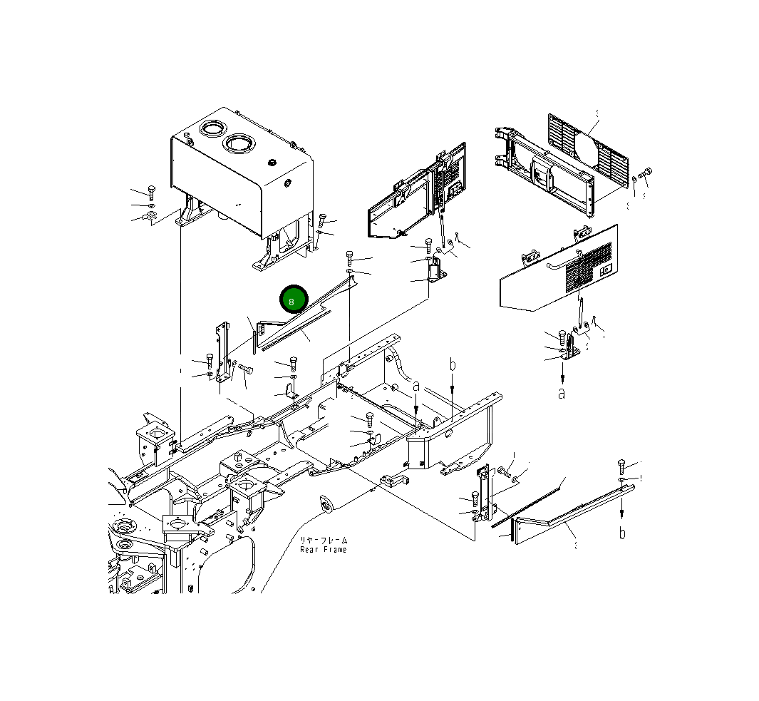 Крышка 425-54-31261 Komatsu