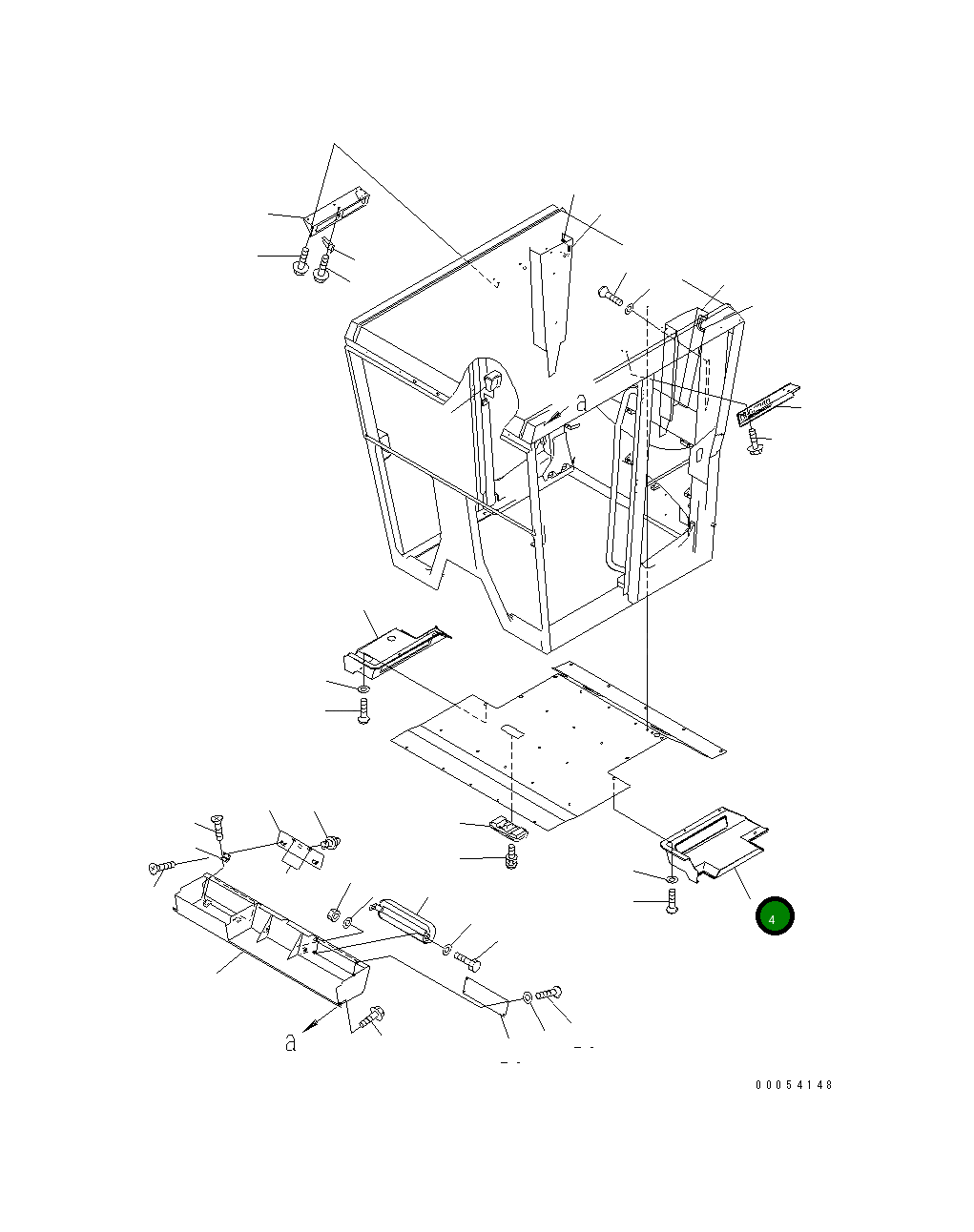 Крышка 23B-952-1422 Komatsu