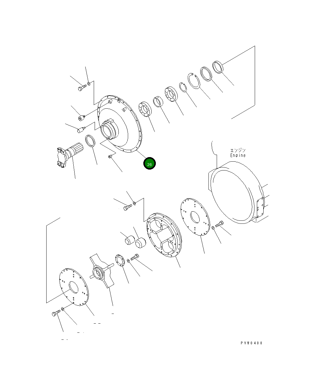 Крышка 42C-12-11112 Komatsu