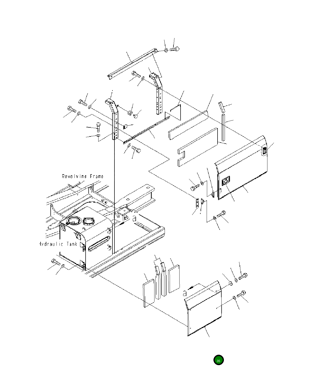 Крышка 208-54-71280 Komatsu