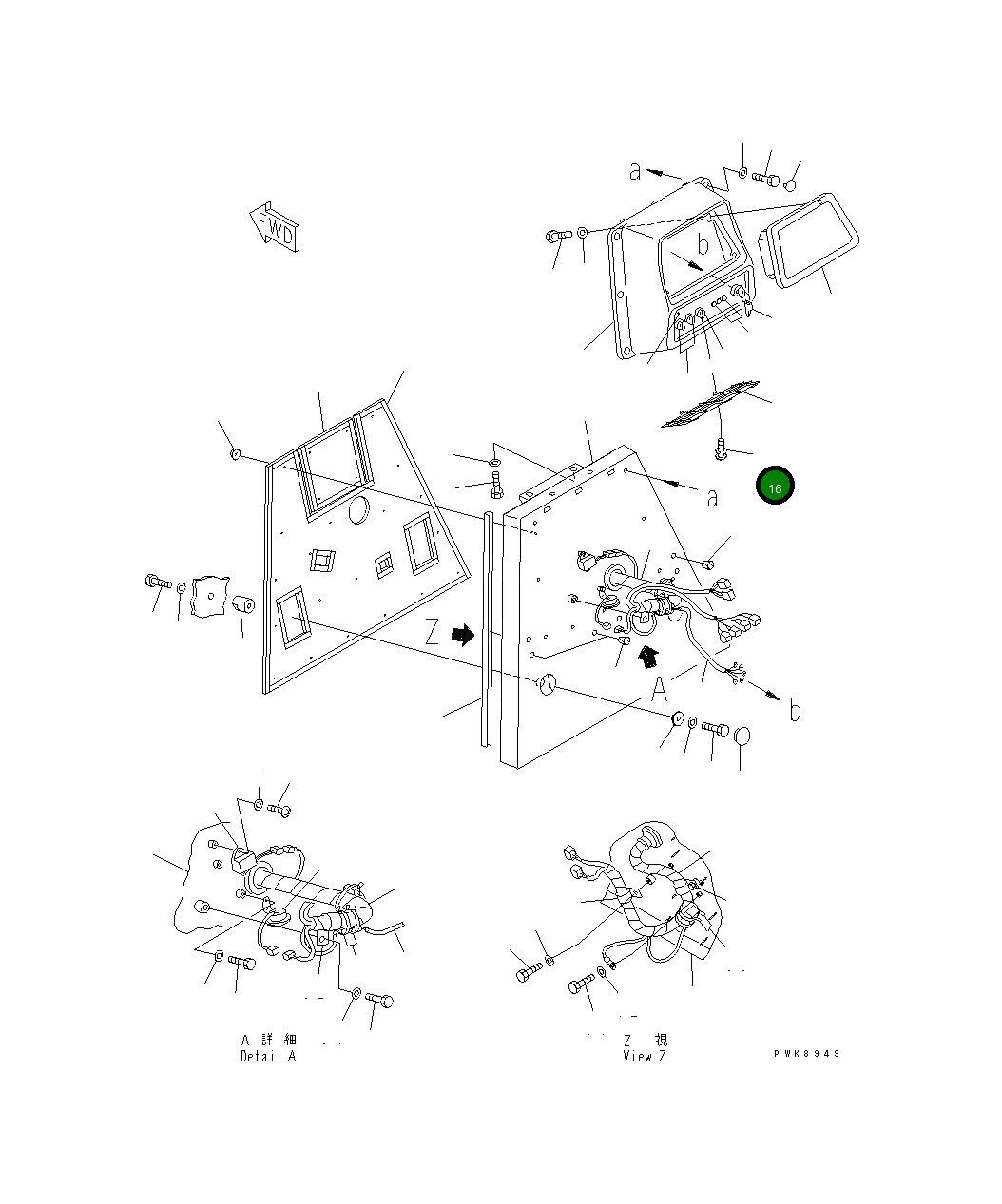 Болт 14X-54-19170 Komatsu