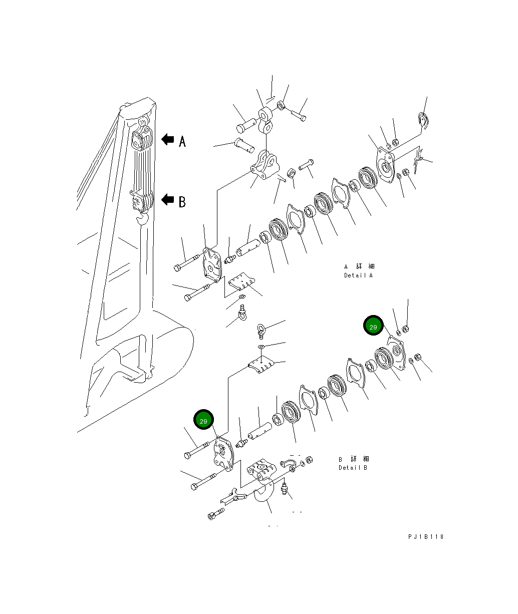 Крышка 196-70-12460 Komatsu