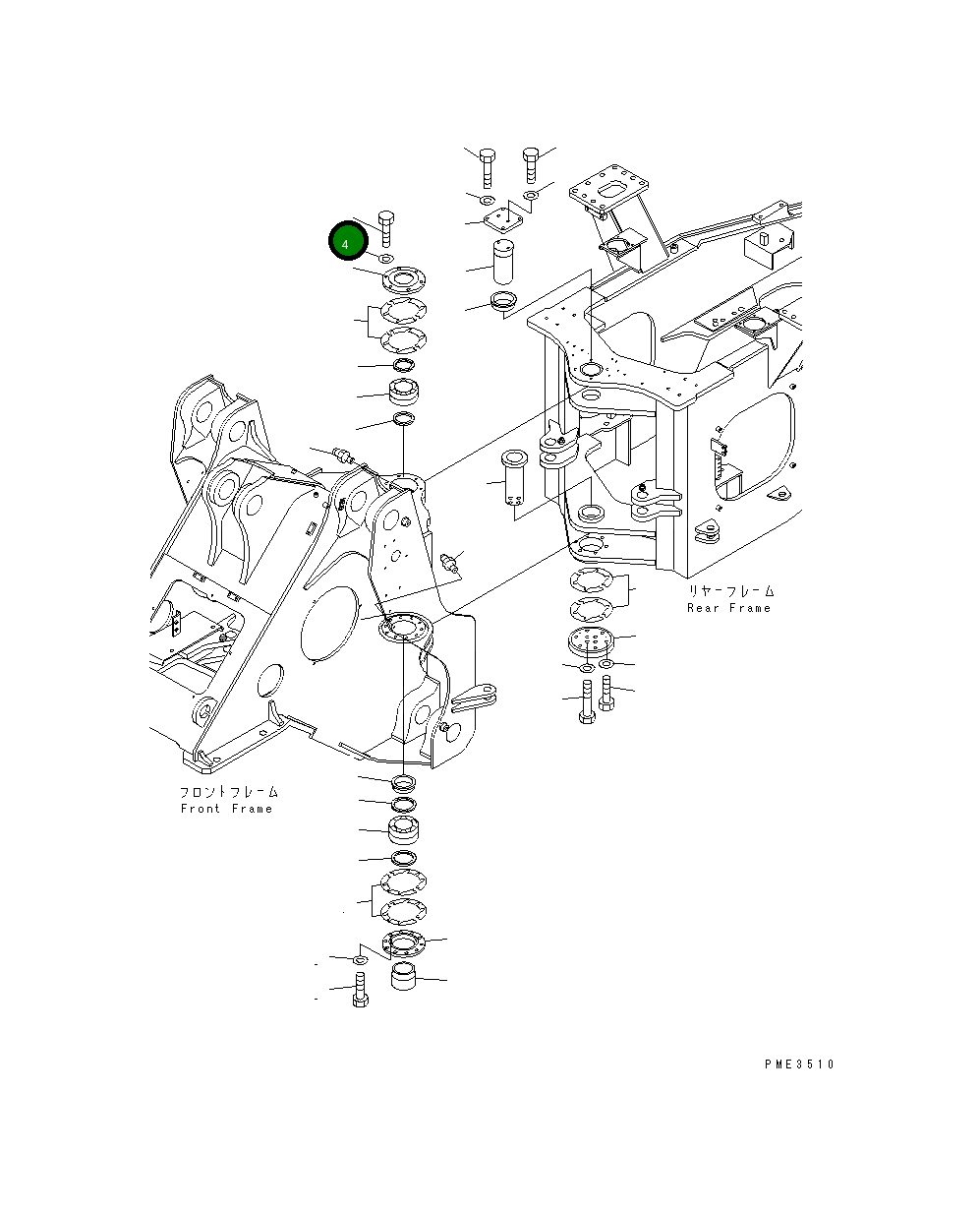 Болт 01010-61445 Komatsu