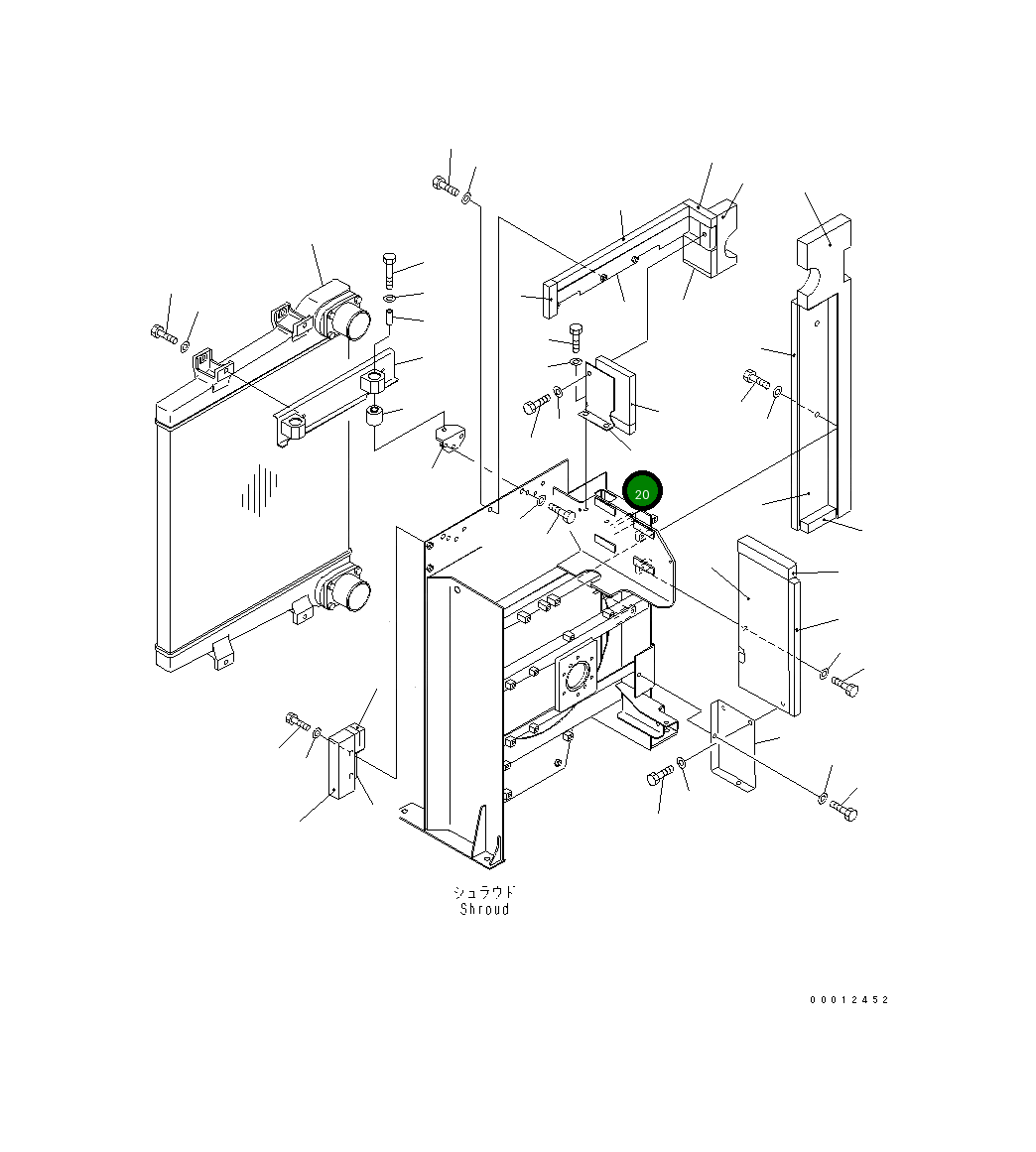 Крышка 21N-03-37671 Komatsu