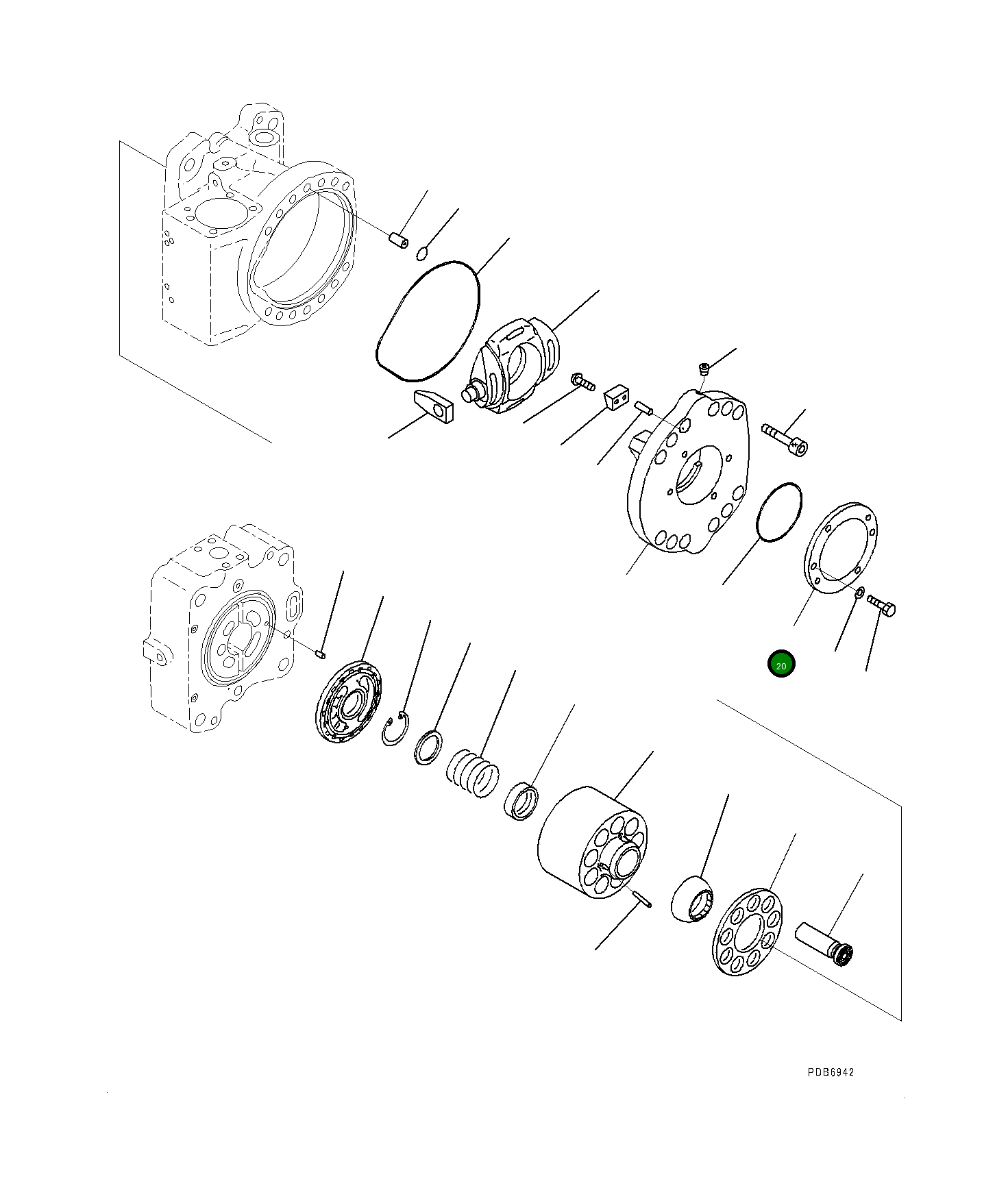 Крышка 708-2L-23740  Komatsu