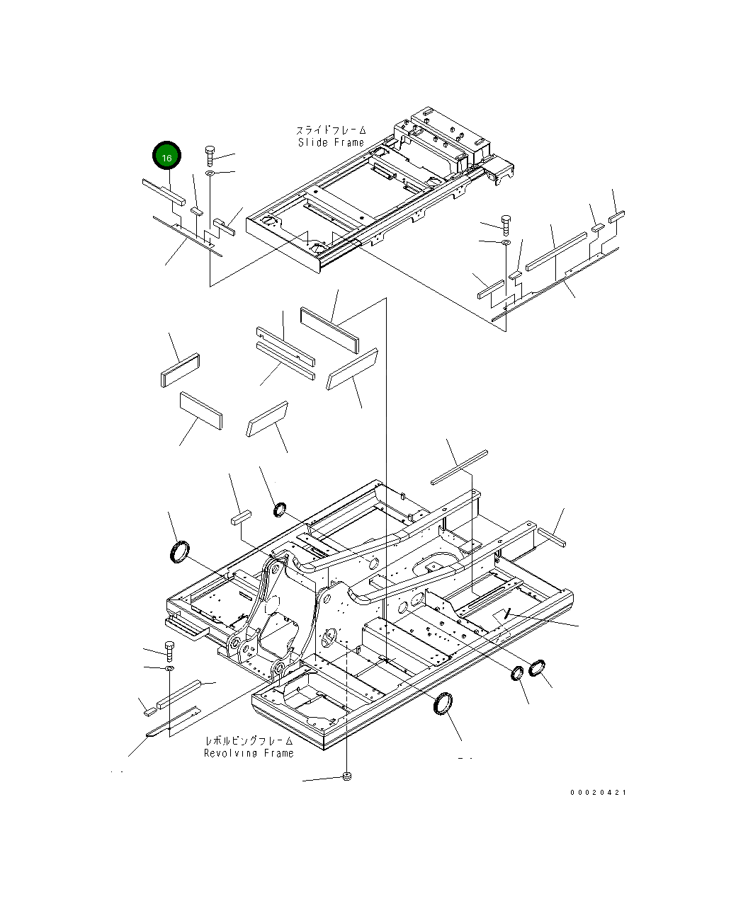 Крышка 20Y-46-42630 Komatsu