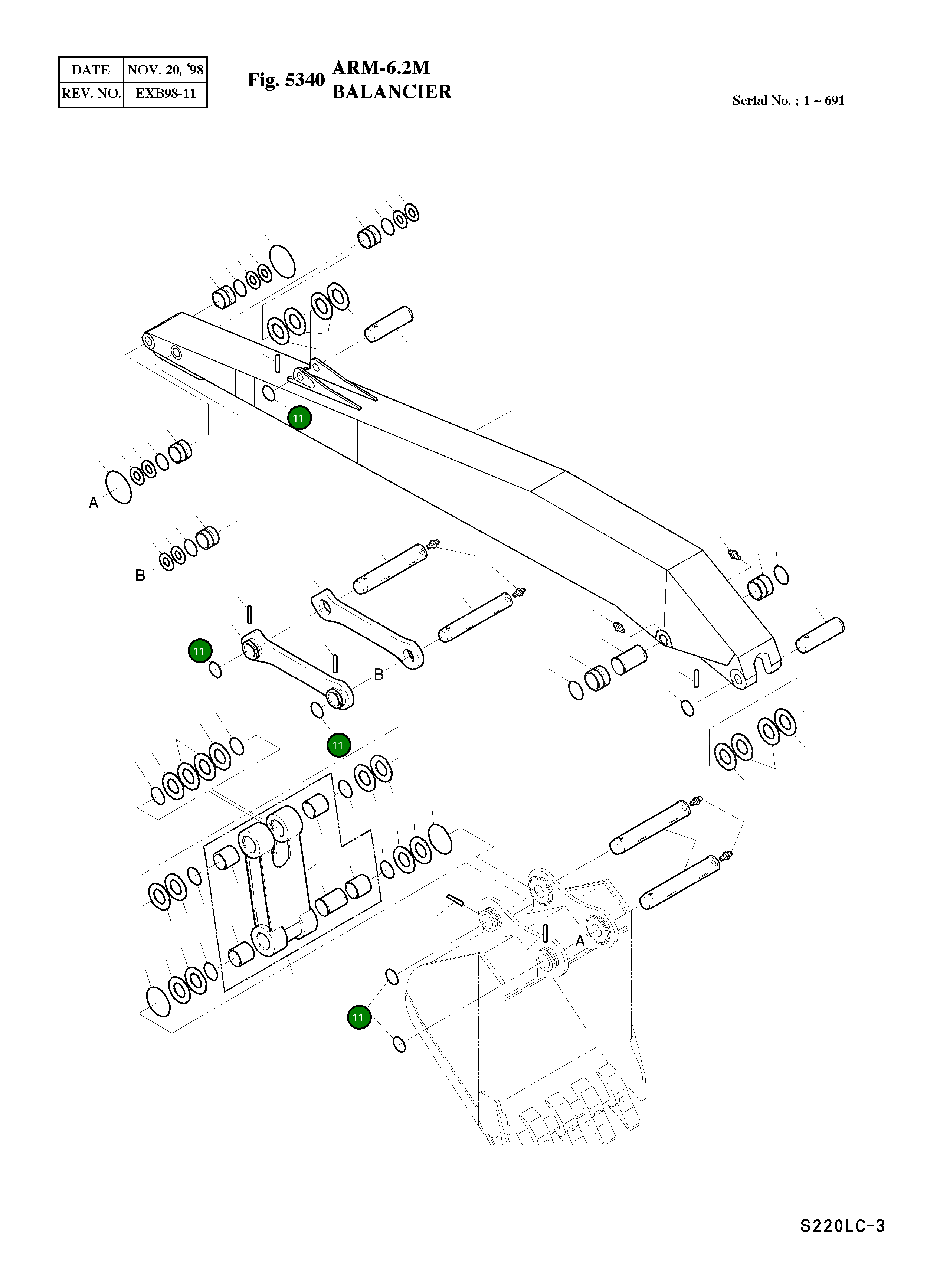Кольцо 2115-1007 Komatsu