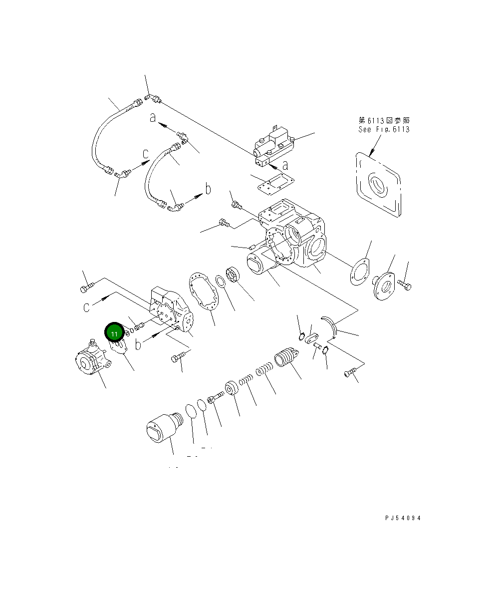 Кольцо уплотнительное (O-Ring) 262-61-21180 Komatsu