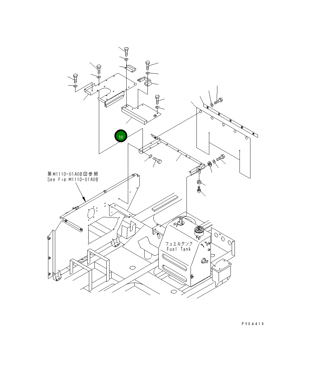 Крышка 13S-54-16140 Komatsu