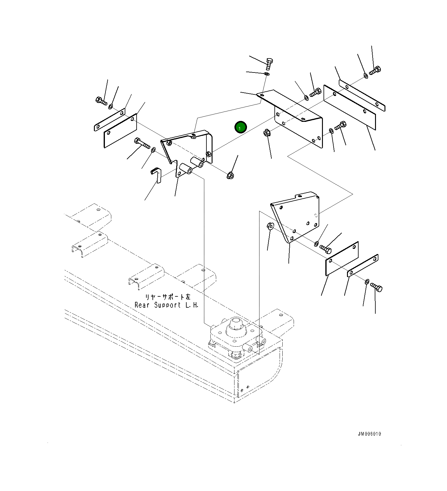 Крышка 561-54-8H160  Komatsu