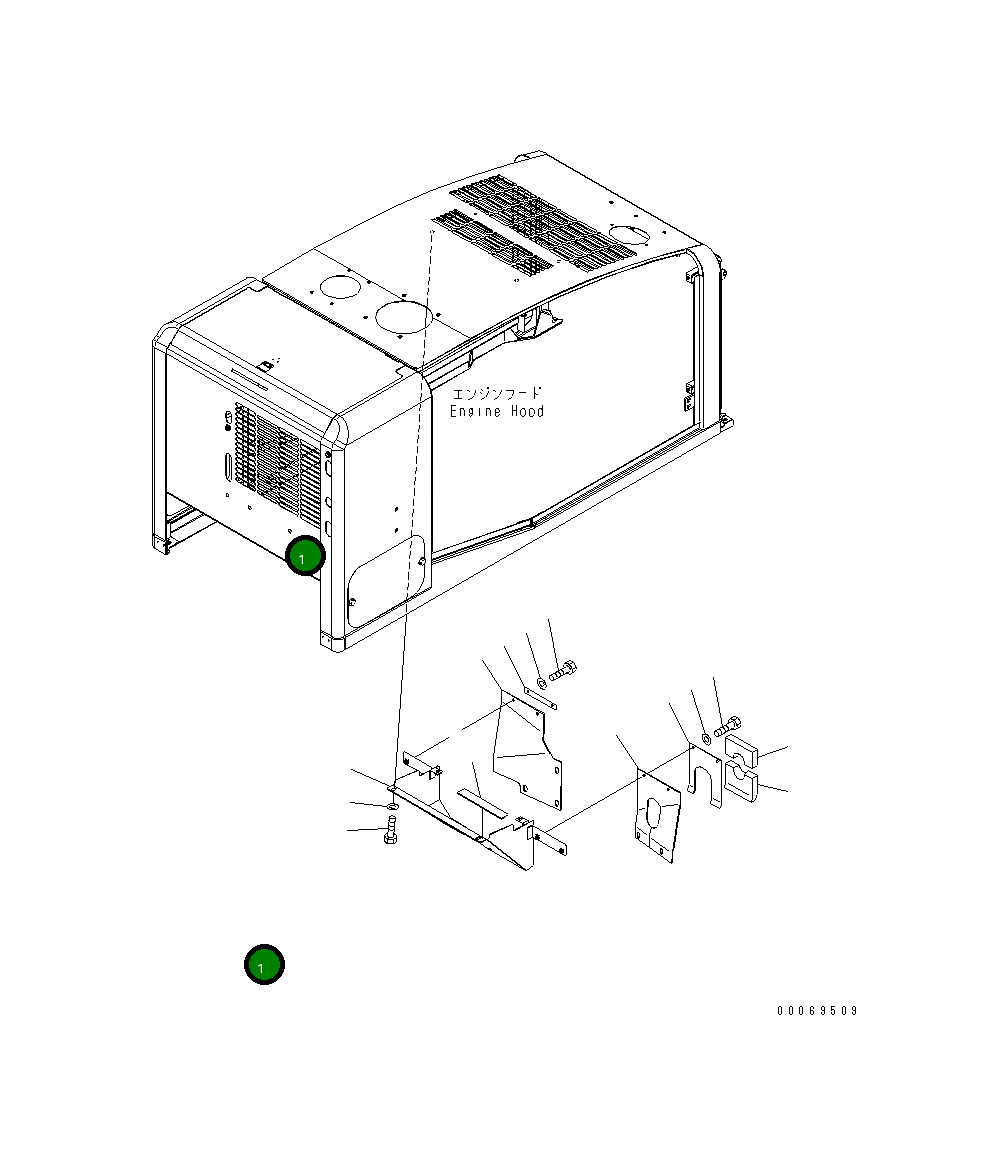 Крышка 419-54-31441  Komatsu