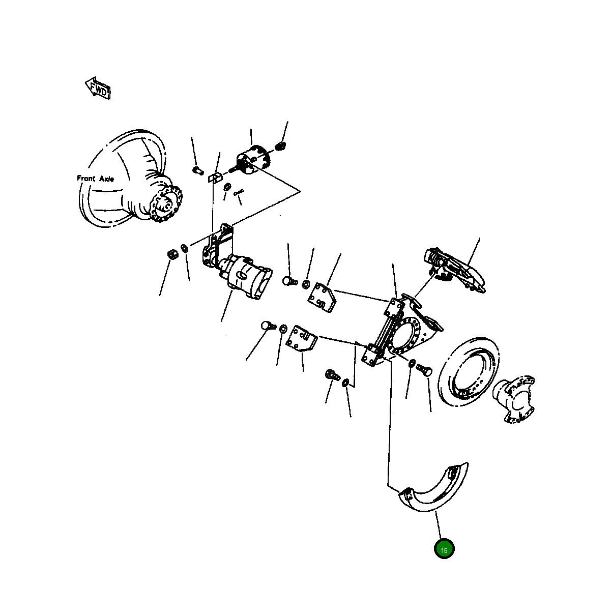 Крышка 428-43-15420  Komatsu