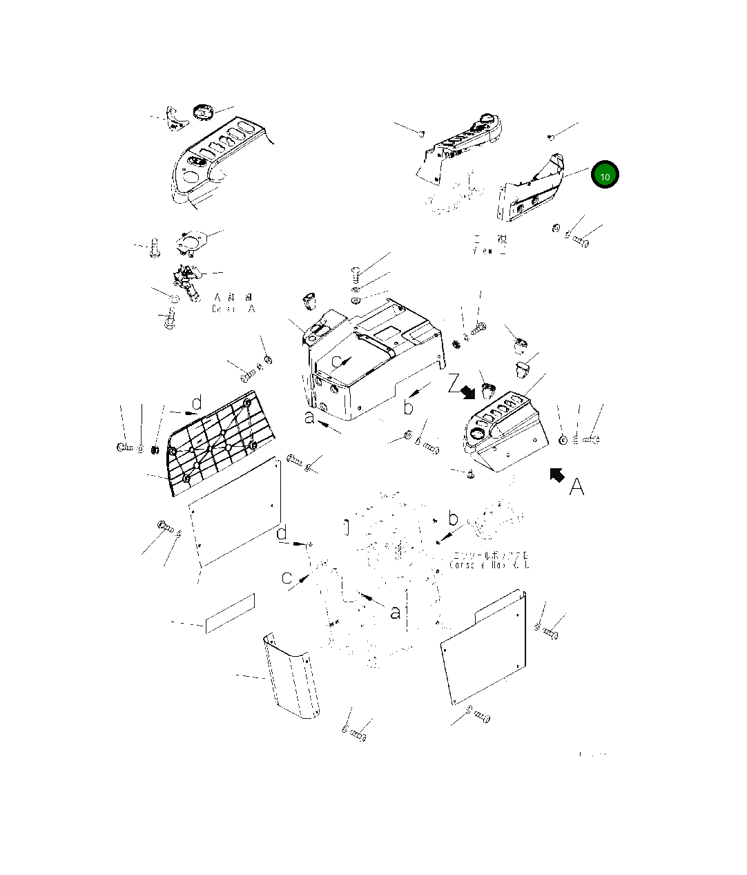 Крышка 423-43-58753 Komatsu