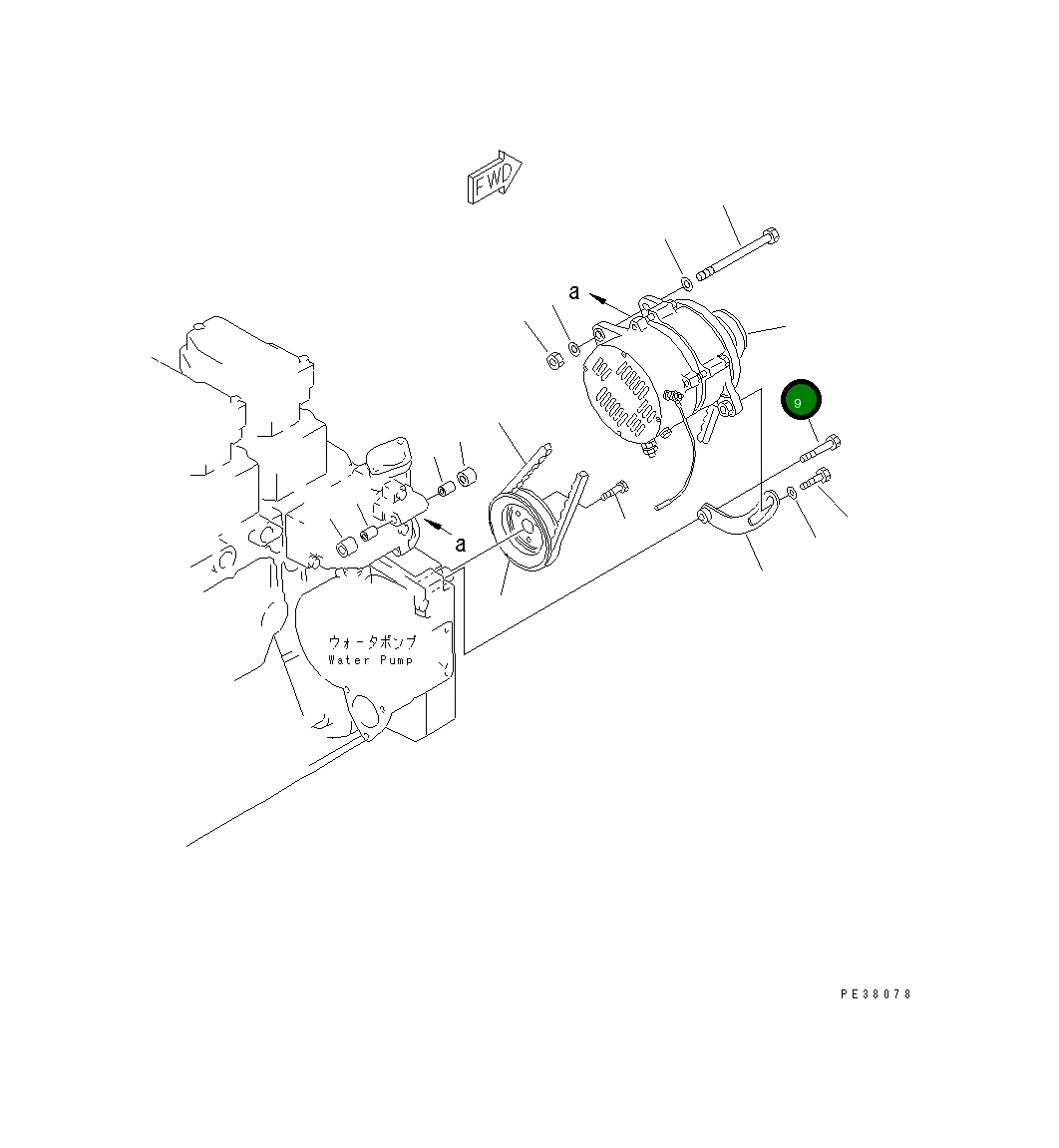 Болт 01011-51085 Komatsu