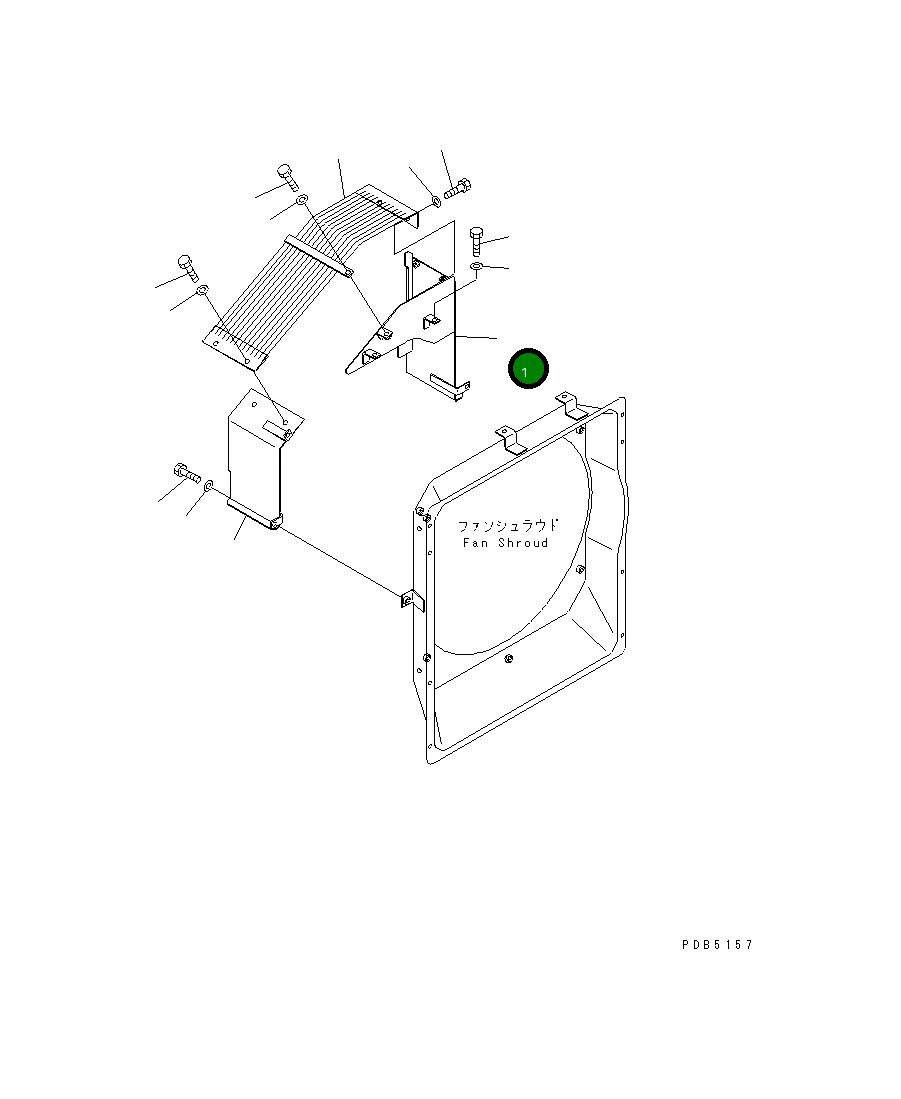 Крышка 20Y-03-21652 Komatsu