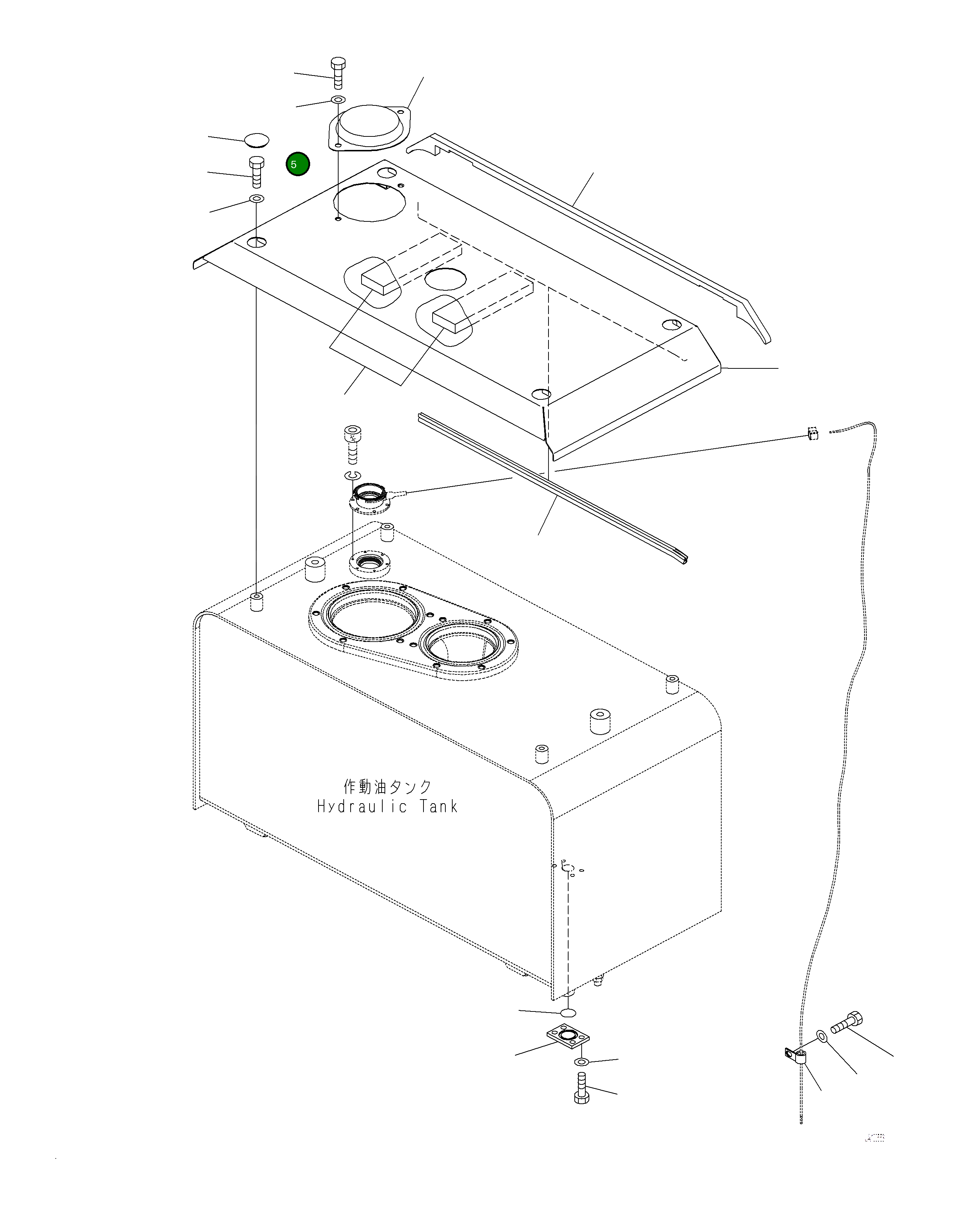 Крышка 421-54-61381 Komatsu