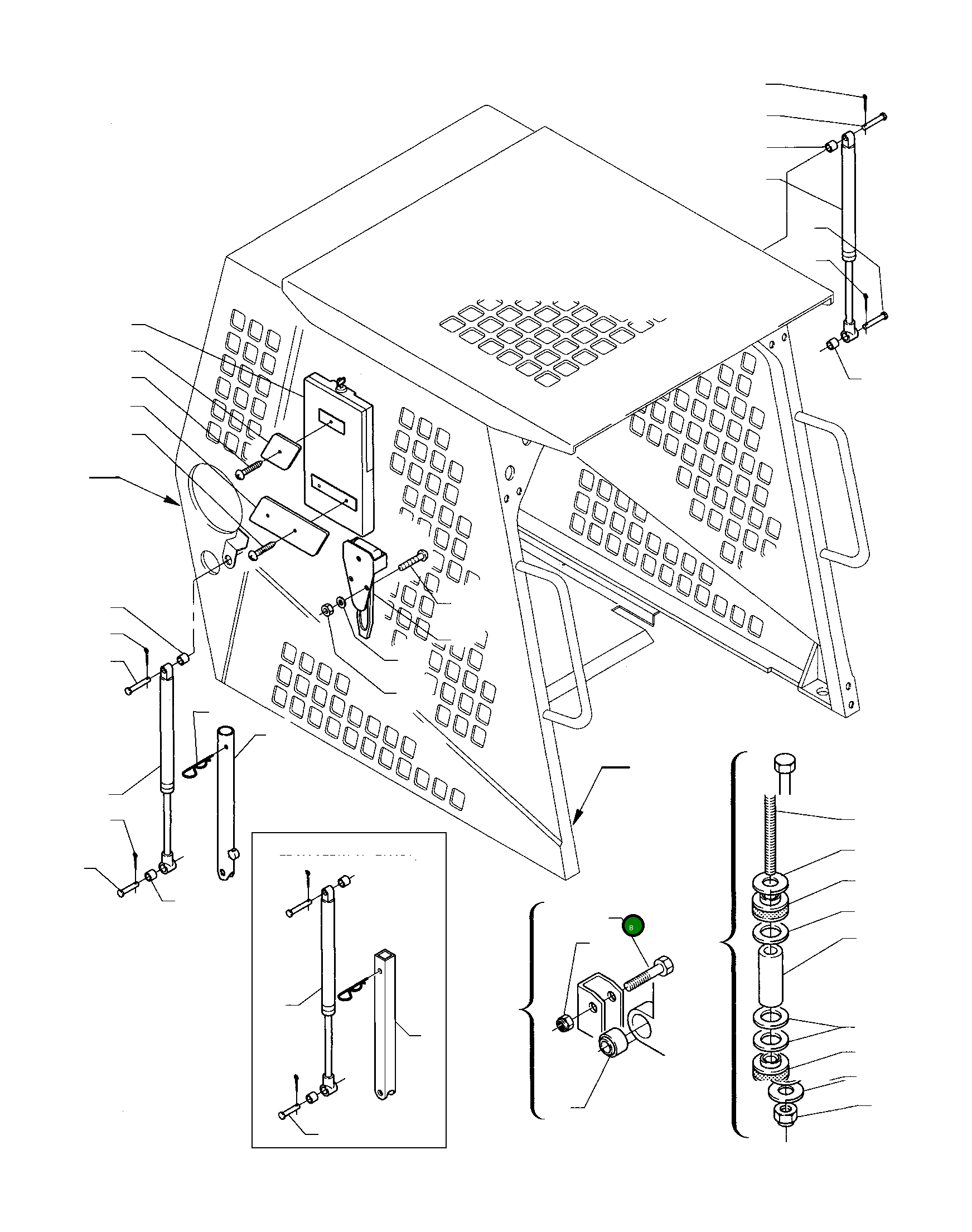 Болт 801014224 Komatsu