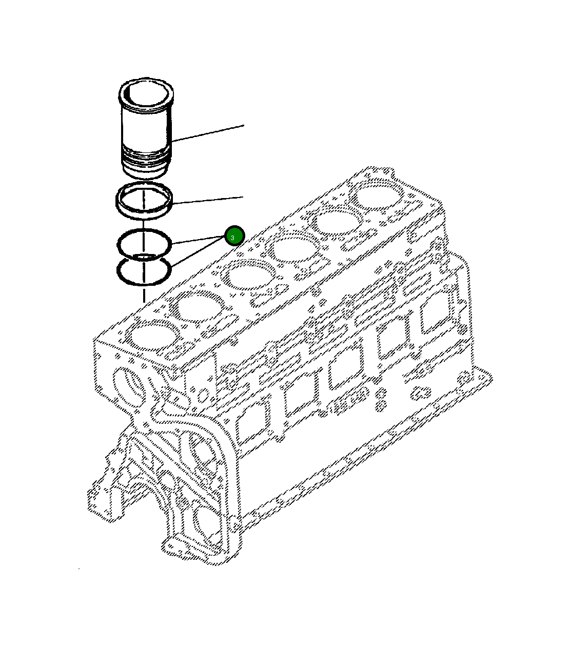Кольцо уплотнительное (O-Ring) 1239 642 H1 Komatsu