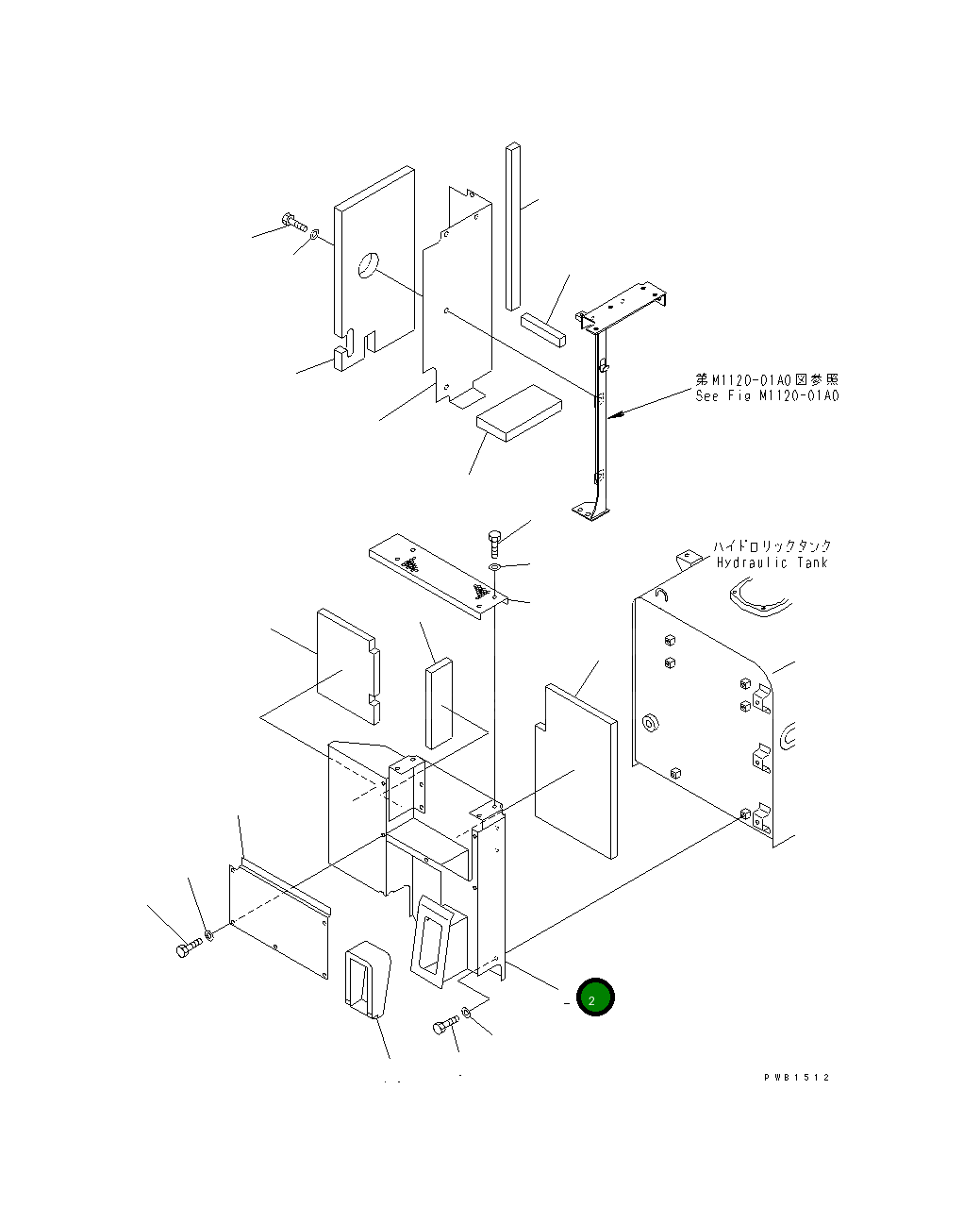 Крышка 207-54-62421  Komatsu