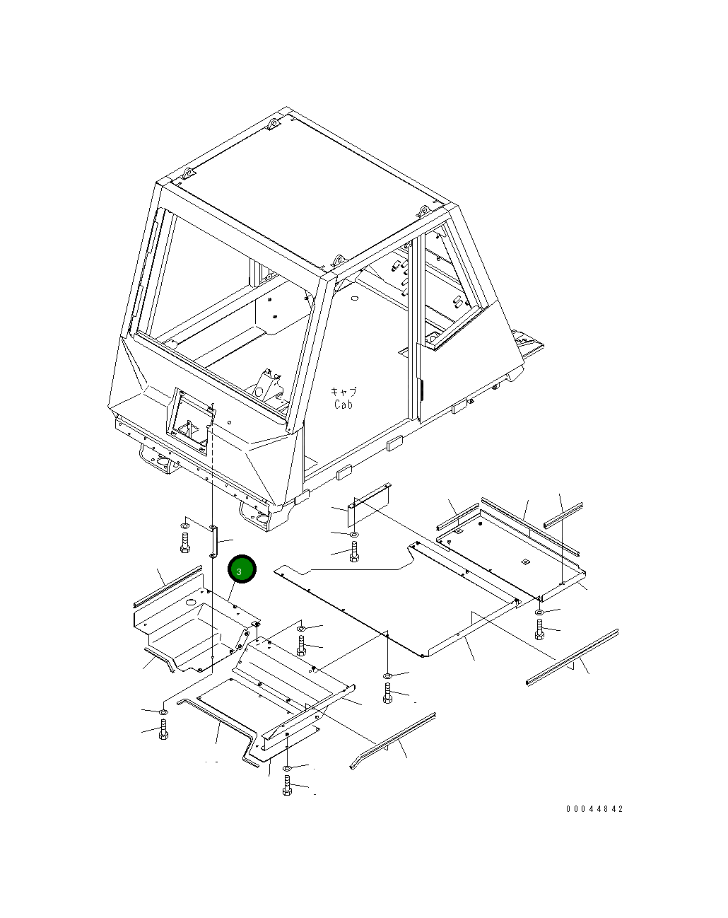 Крышка 569-54-89122 Komatsu