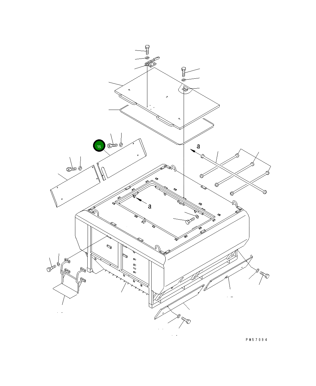 Крышка 277-70-51291  Komatsu