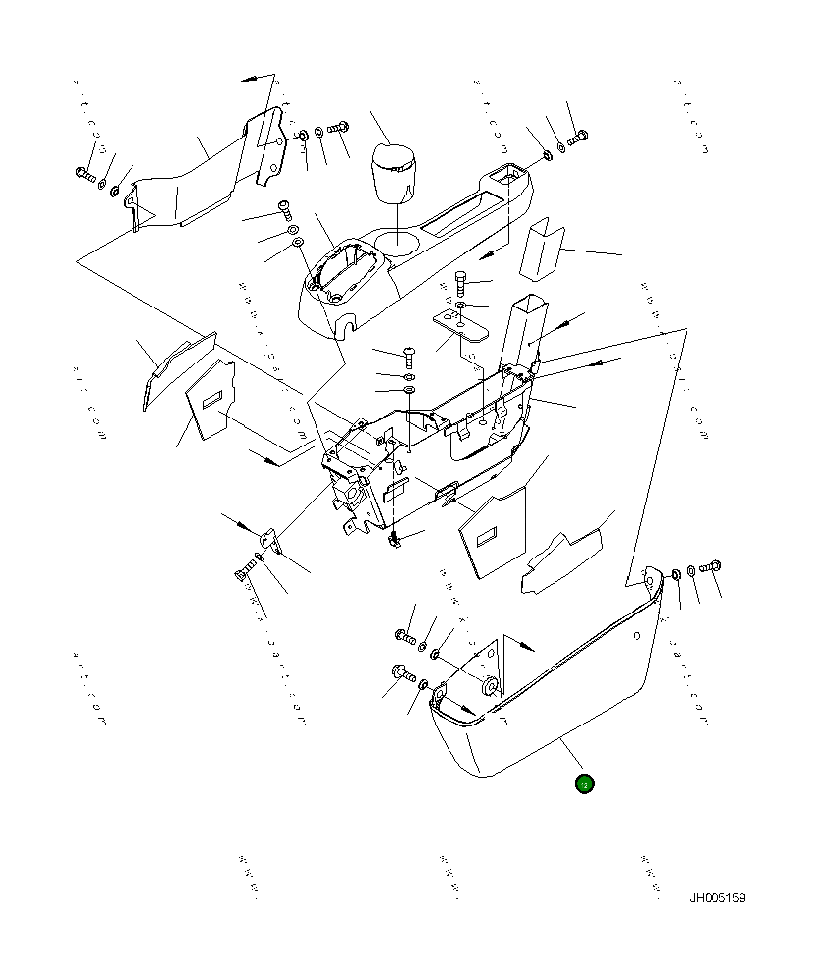 Крышка 2A5-43-11632 Komatsu