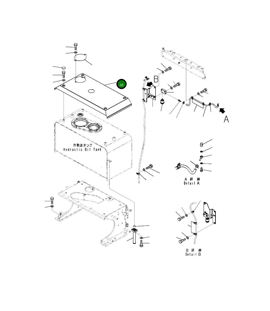 Крышка 421-60-55170 Komatsu