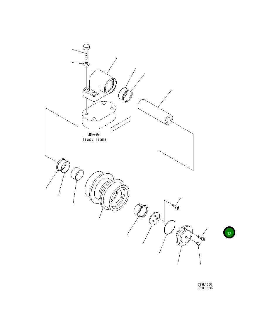 Болт 21M-30-16211 Komatsu