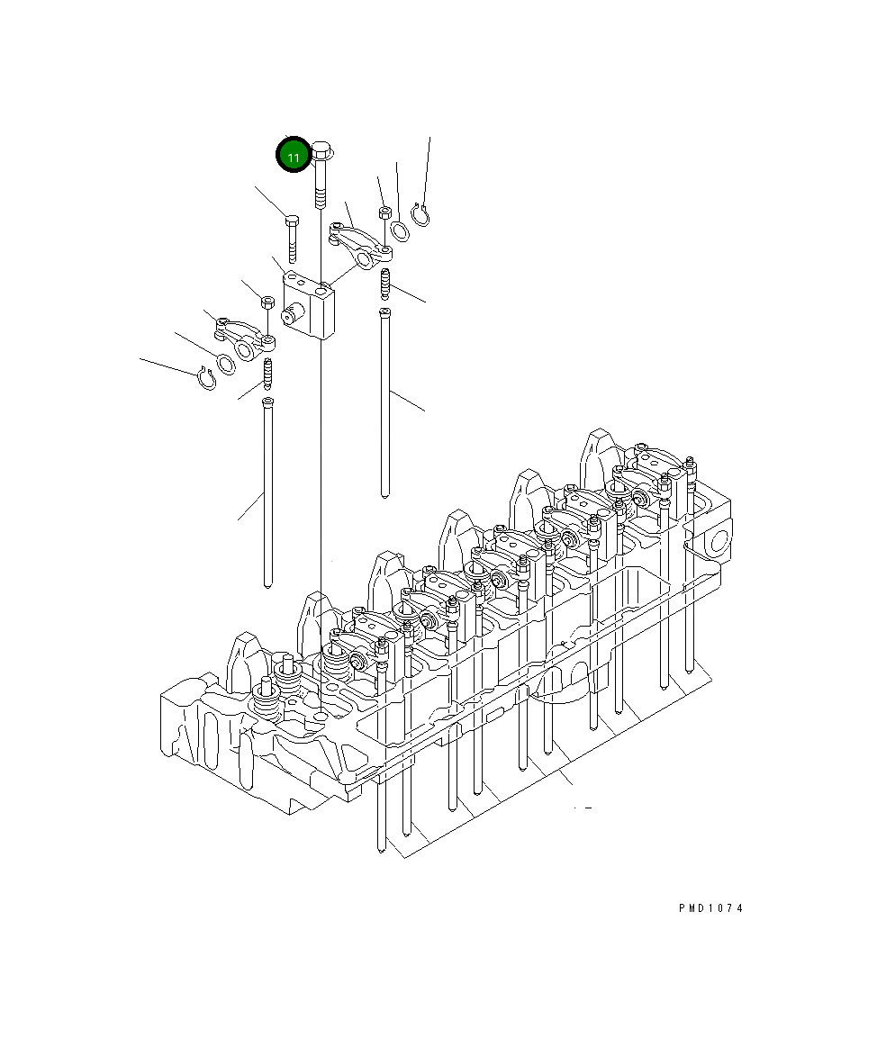Болт 6732-11-1640 Komatsu