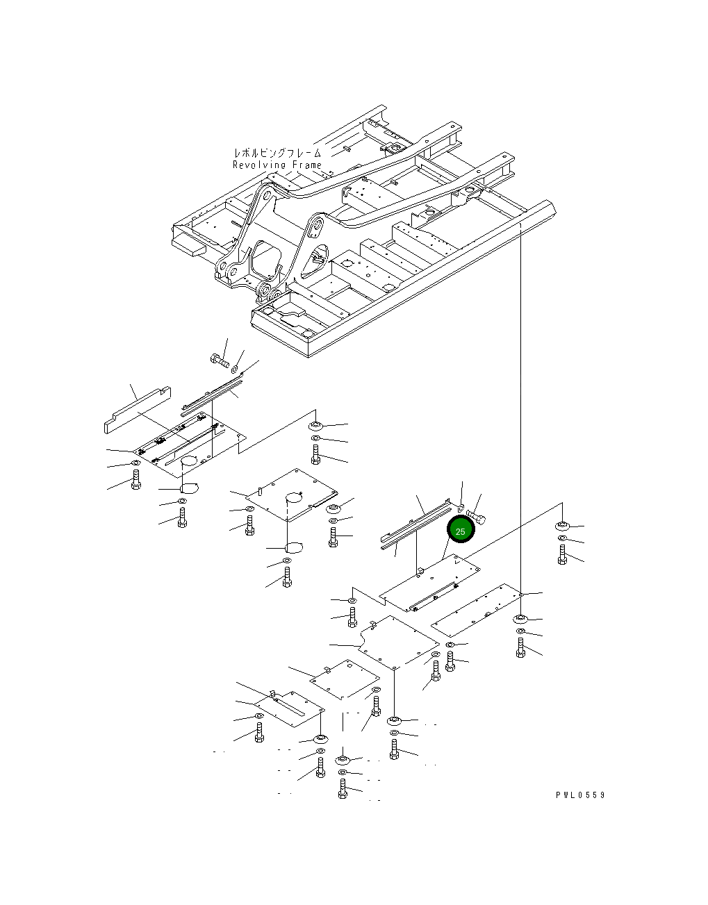 Крышка 208-54-61960  Komatsu