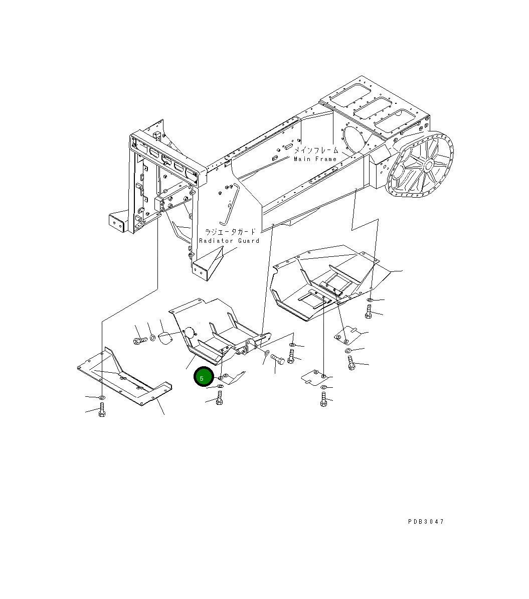 Крышка 156-54-25340 Komatsu
